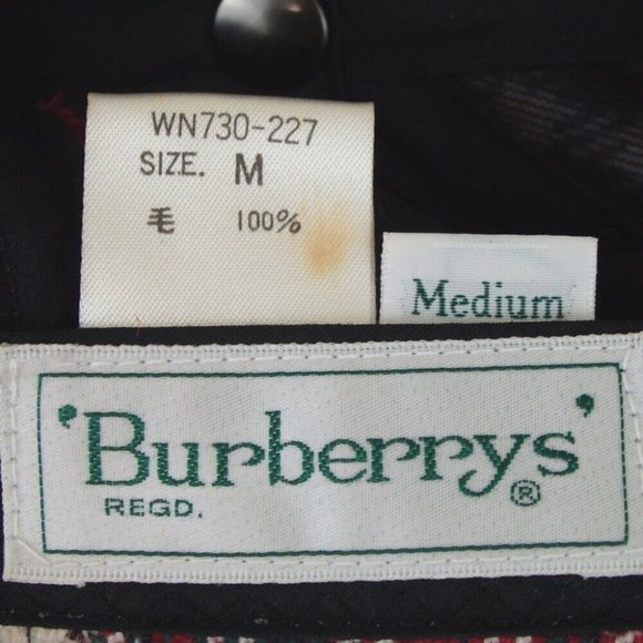 Authentic BURBERRY Casquette Hunting M hat wool - Picture 10 of 10